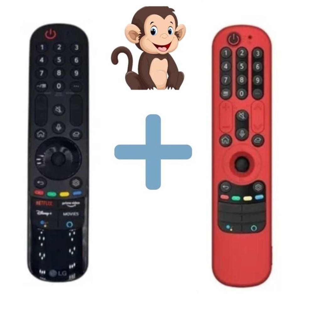 Control Remoto Lg Magic An-mr21ga Modelo 2021 + Funda Roja cerrada