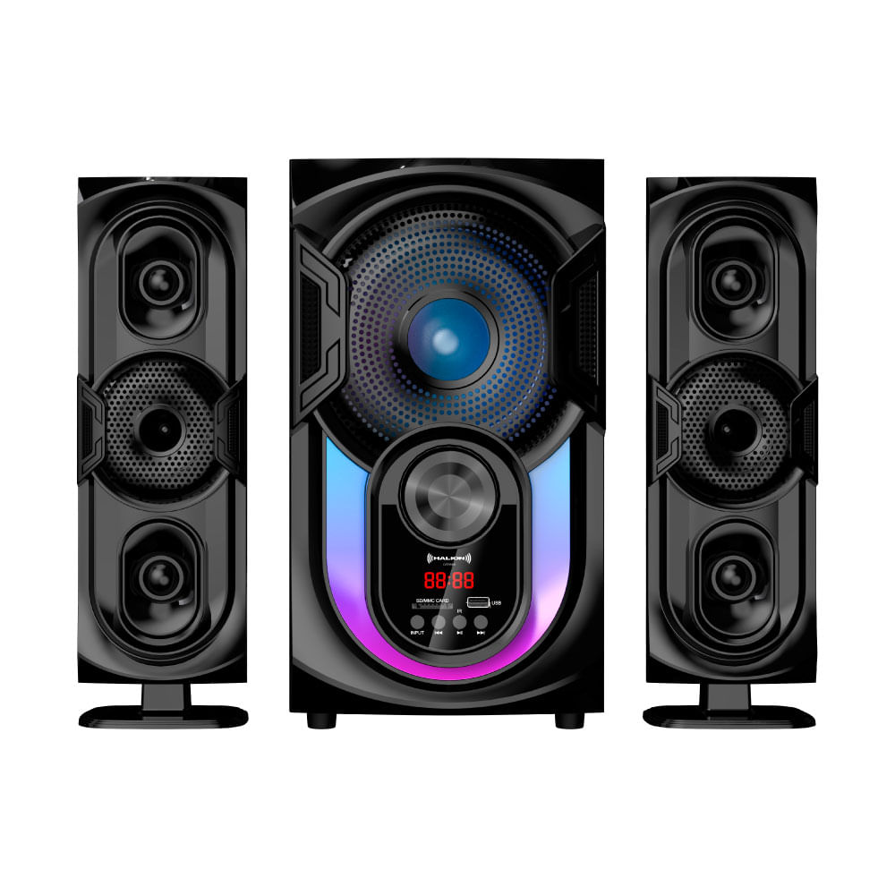 Parlante 2.1 Halion HA-F62 Oxford Subwoofer 6.5"" USB, SD, BT, FM 200w