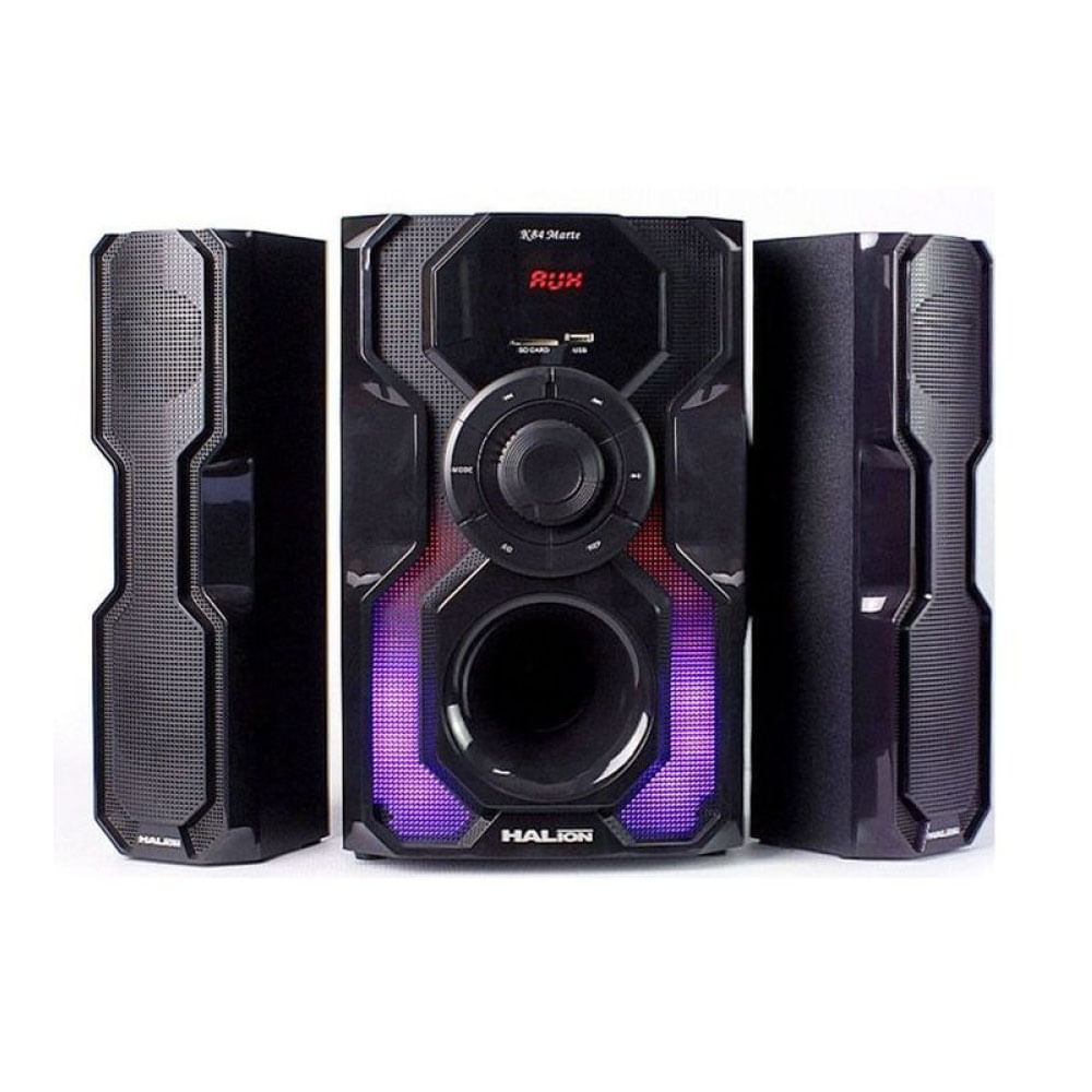 Parlante 2.1 Halion HA-K84 Marte Subwoofer 8"" USB, SD, BT, FM 250w