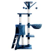 Gimnasio Torre Árbol De 5 Pisos Para Gatos Juego Azul
