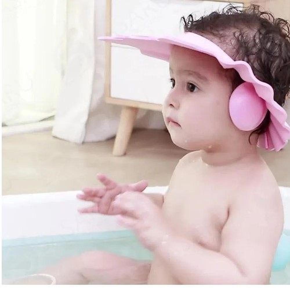 Gorro protector de baño para ducha bebé