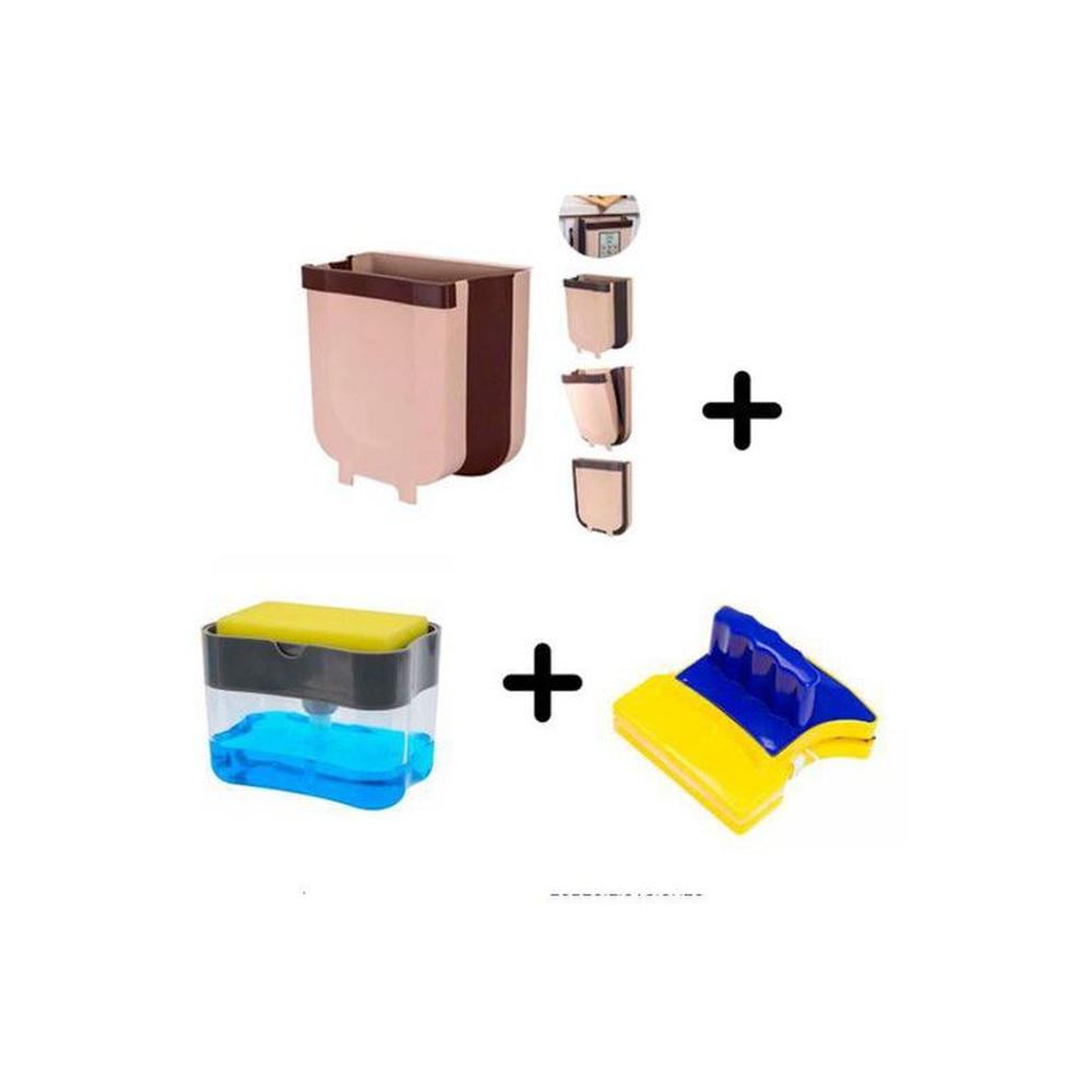 Tacho basura plegable combo hogar