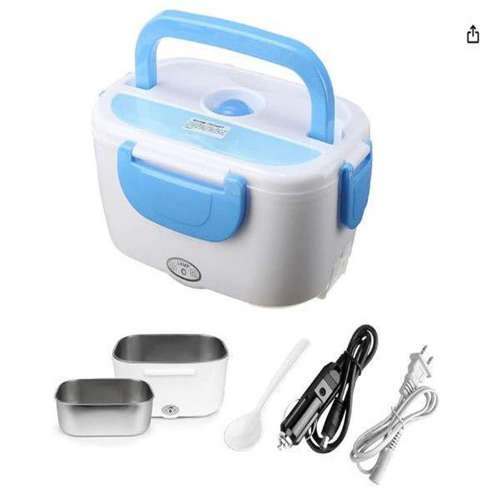 Fiambrera eléctrica portátil auto y casa doble