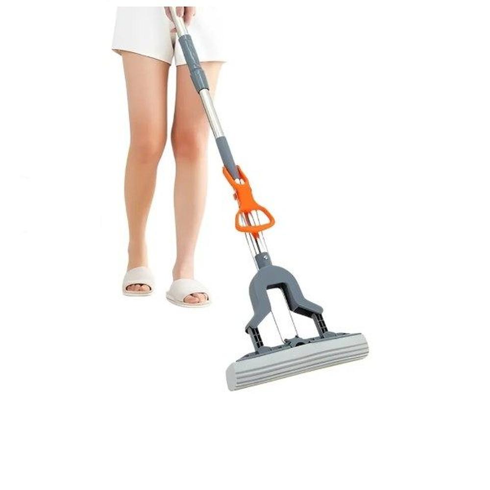 Trapero Esponja Rodillo Escurridor Automatico Limpieza Mango Largo