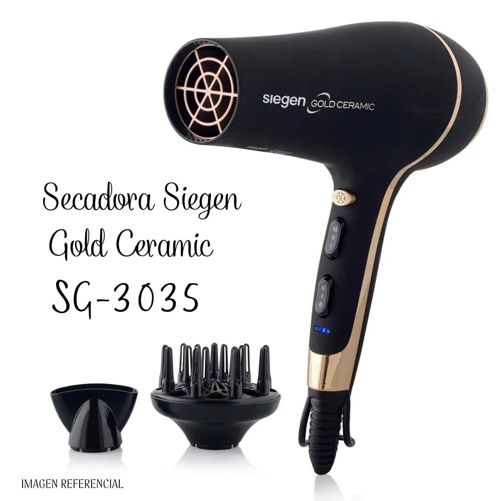 Secadora de Cabello Siegen Gold Ceramic - SG-3035