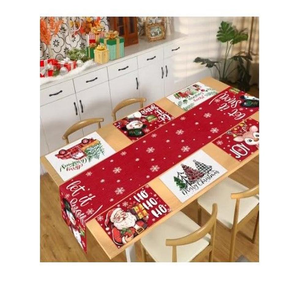 Individuales De Navidad combo camino mesa