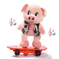 Monopatín Cerdito Bailable con Patineta que Gira