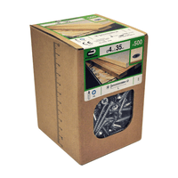 Tornillo Pz Avellanado Zinc 4x35mm para madera x 500 Standers