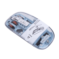 Mouse Inalámbrico Gm22 Celeste Somostel