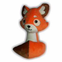 Peluche Zorro 28cm Anaranjado