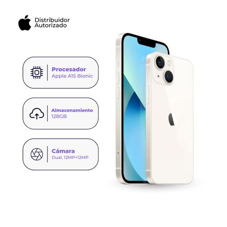 Apple Iphone 13 128Gb 4Gb Ram Blanco Apple Iphone 13 128Gb 4Gb Ram Blanco