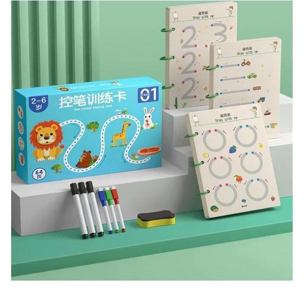 Libros linea de trazo punto a punto tendencia