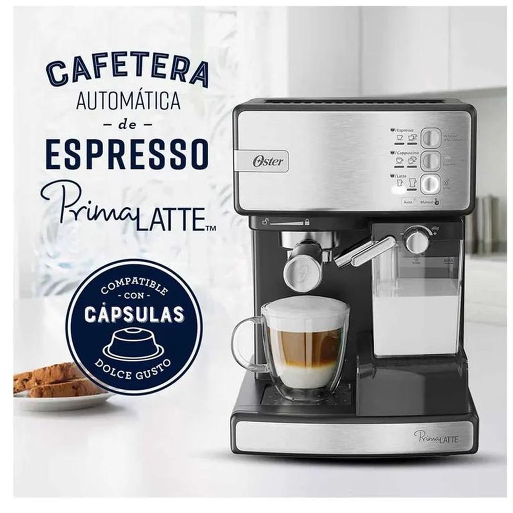 Cafetera de espresso Oster PrimaLatte 15 bares BVSTEM6603SS