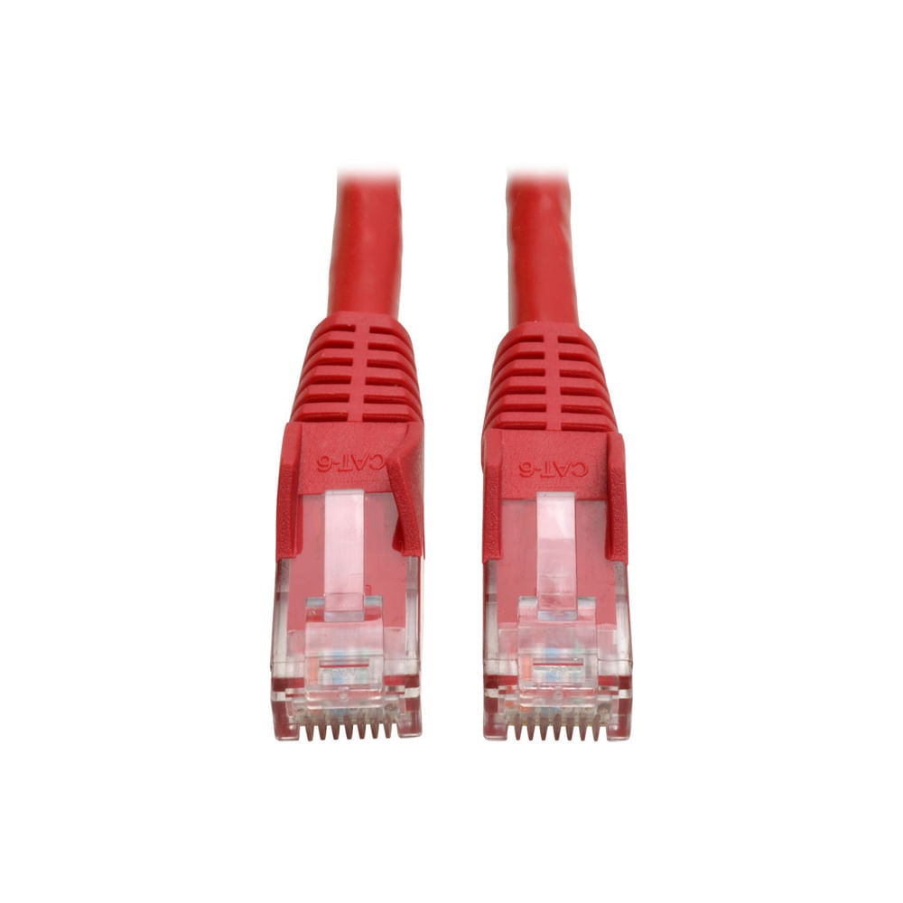 Cable de Red RJ45 Cat5e Tripp Lite de 1 Pie (30 cm) - Conexión Rápida, Color Rojo, M/M