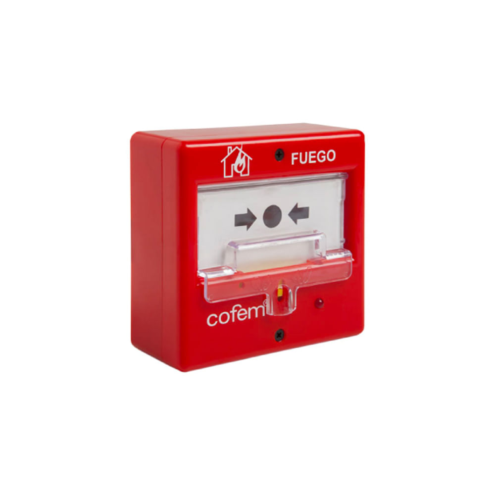 Pulsador de Alarma COFEM Rearmable Convencional - Seguridad Eficiente para Tu Hogar