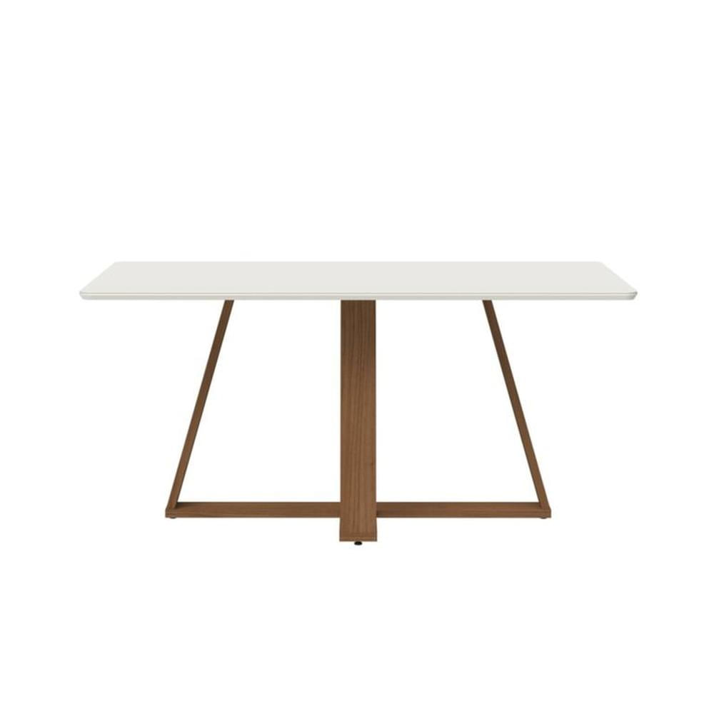 MESA DE COMEDOR AVENA 1.6 OFF WHITE & VIDRIO