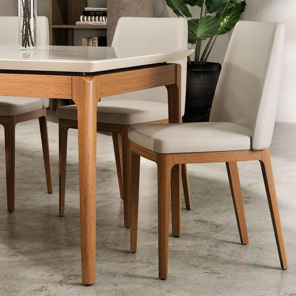PACK 2 SILLAS DE COMEDOR MADERA CITY LINO BEIGE