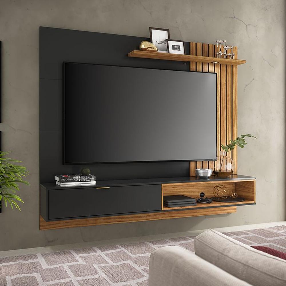 CENTRO DE ENTRETENIMIENTO PANEL MAUI DELUXE 18 NEGRO 65