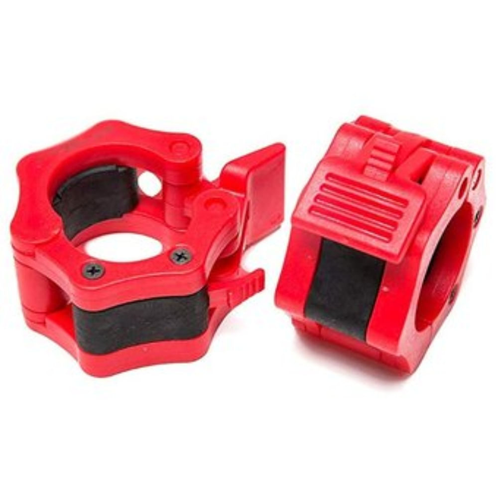 Seguros para Mancuernas y Barras Rojo