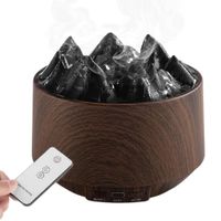 Humidificador Flame Mountain con Luces RGB Marrón Oscuro  65OS09