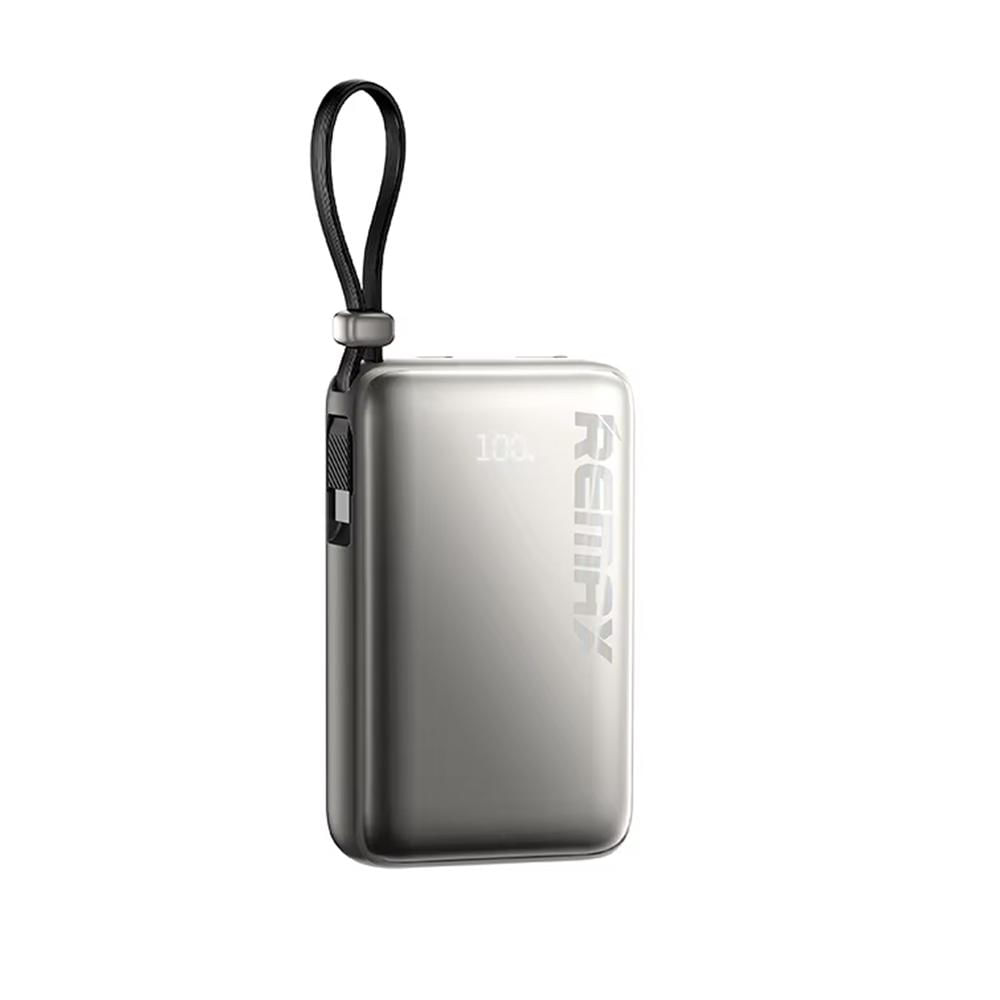 Power Bank Remax RPP-19 Amber Silver 10000mAh cable integrado