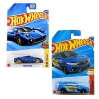 Hot Wheels 2-pack Pagani Utopia + Honda Civic Type R Escala 1/64
