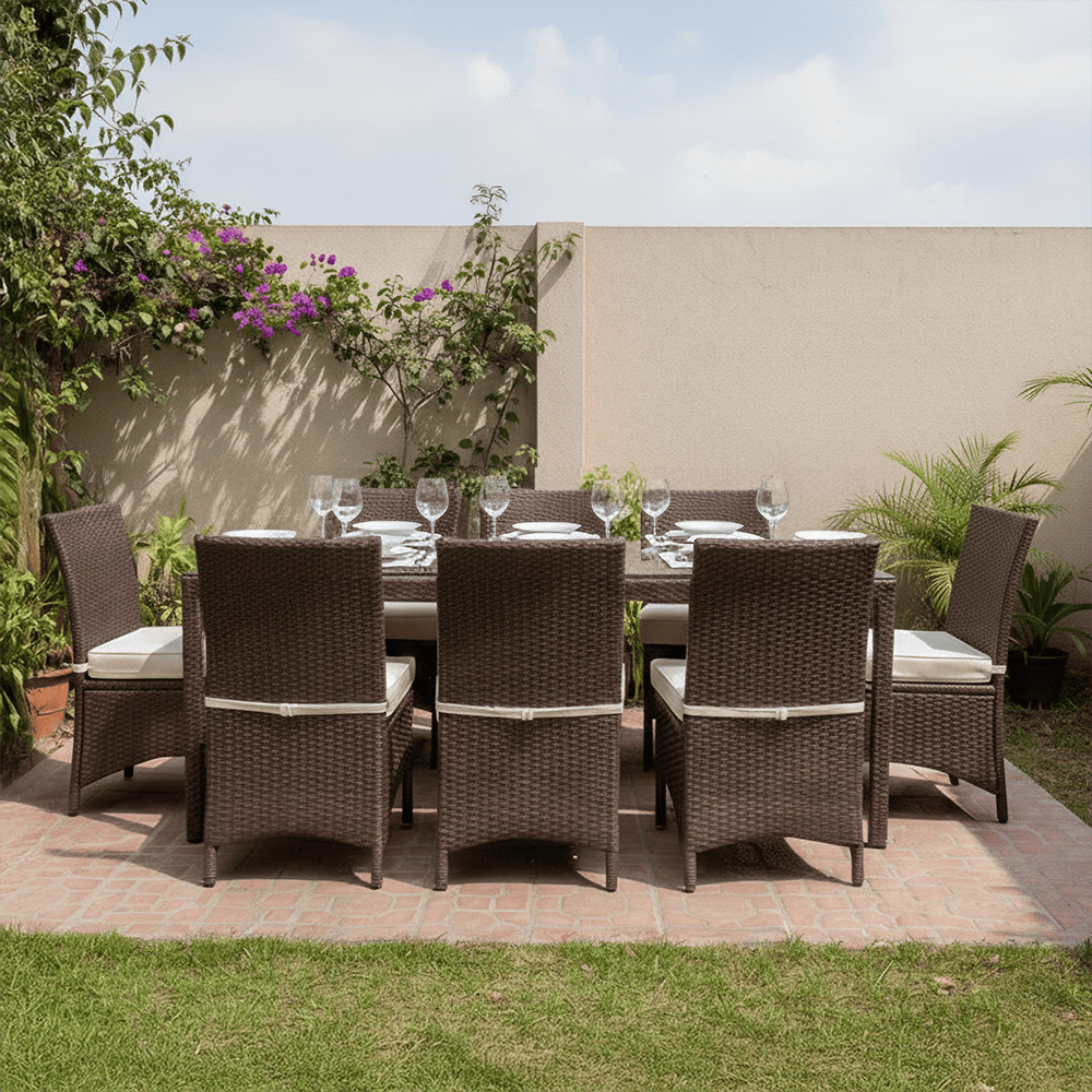 Juego de Comedor de Terraza Sienna 8 Personas Orange