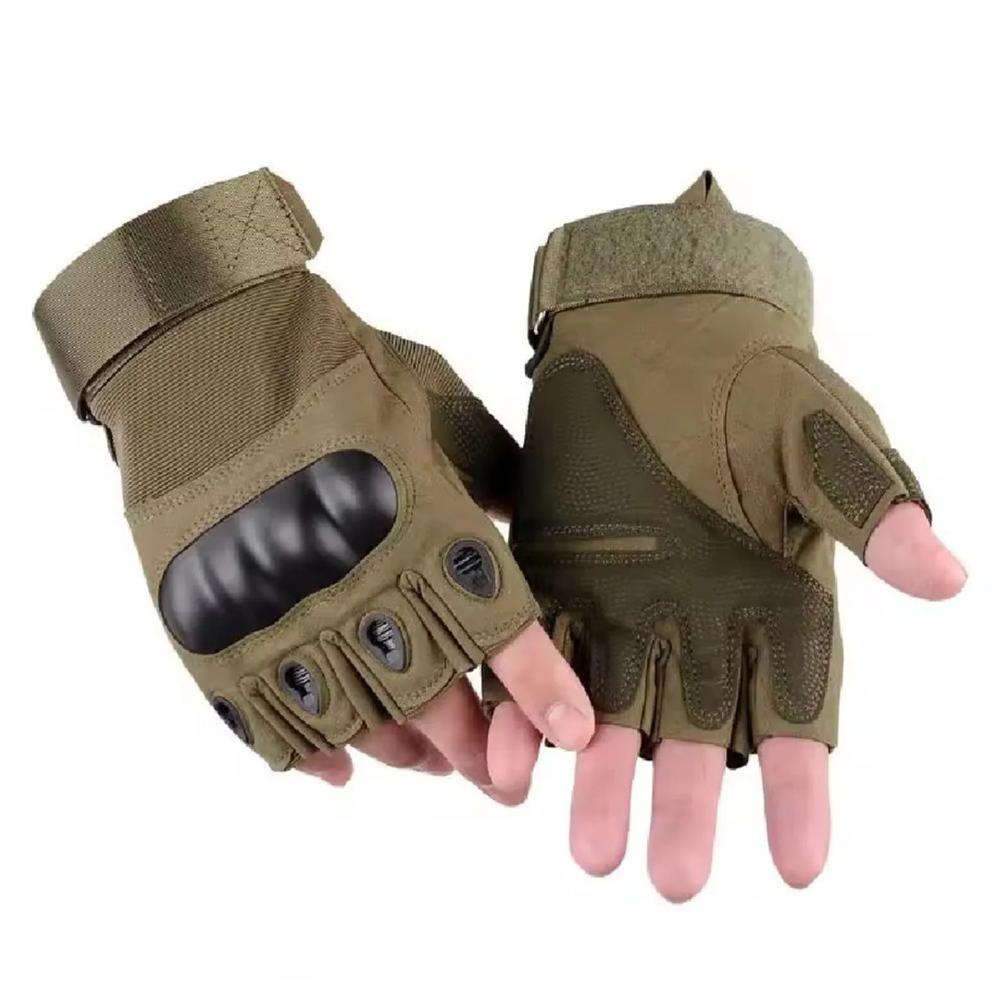 Guantes Tácticos  Militares Protección Medio Dedo
