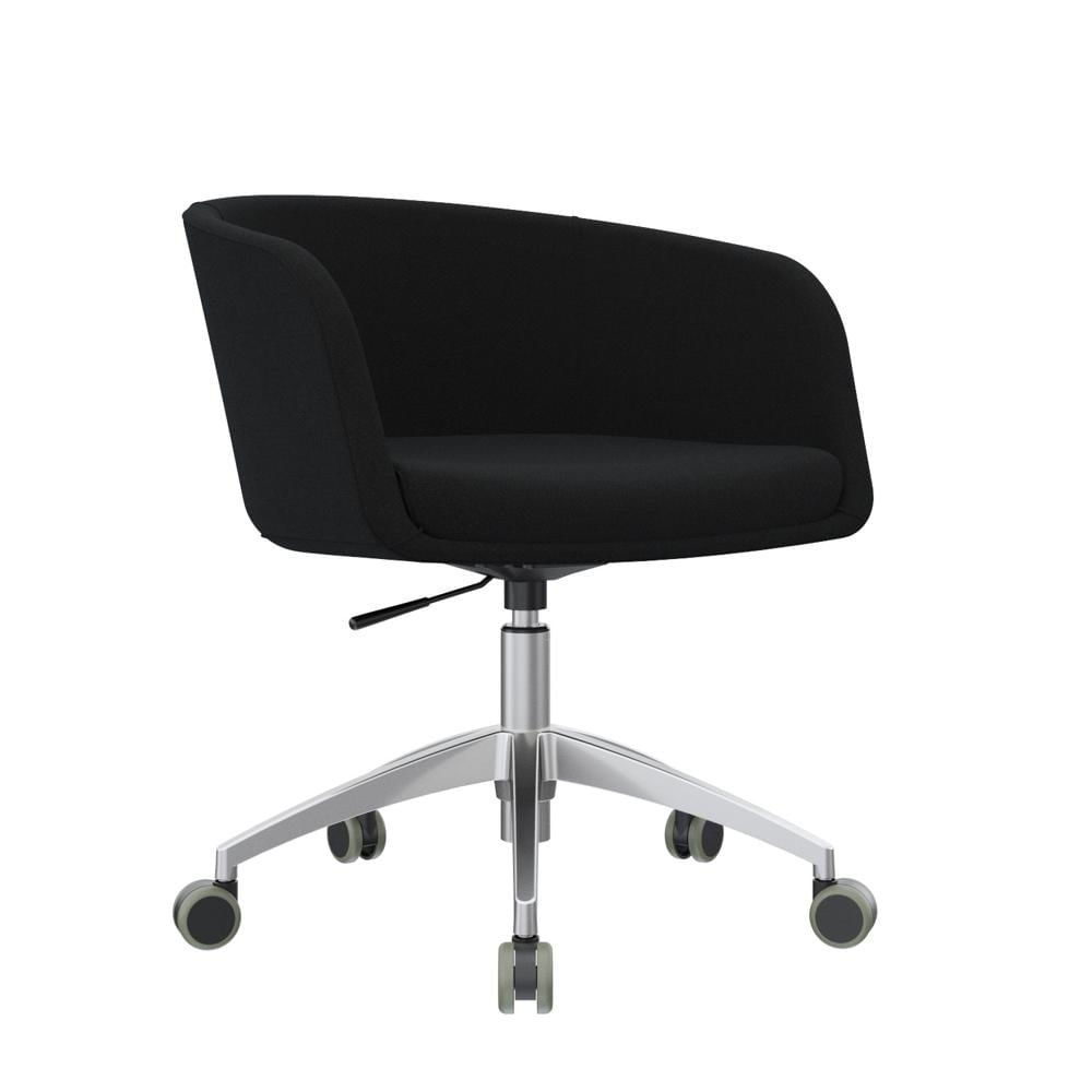 Poltrona Giratoria Boom Be Acolchada Negro Ofideas