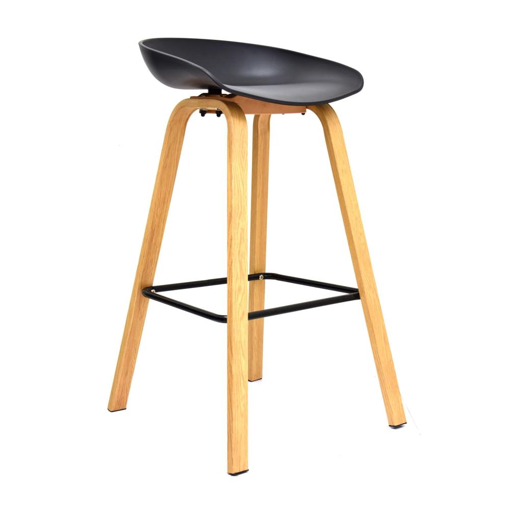 Banco Fijo Para Bar Misuri Polipropileno/Metal Negro Ofideas