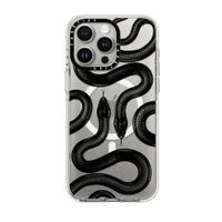 Case Casetify Black Kingsnake Clear Case con Magsafe para Iphone 15 Plus
