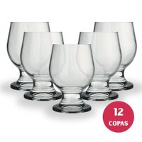 Copa Paulista para Agua 250ml Resistente, 12 Copas Nadir