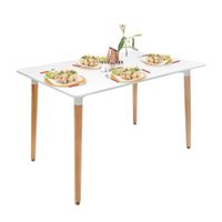 Mesa De Comedor Luigi Blanco 120x80 Cm Ofideas