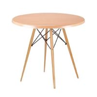 Mesa De Comedor Circular Eames Round 80 Cm Mdf Haya Ofideas