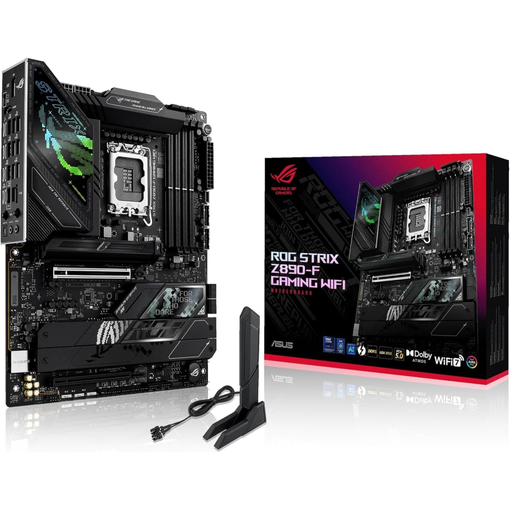 Placa madre ASUS ROG Strix Z890-F ATX Gaming con DDR5, WiFi 7 y Thunderbolt 4 - Rendimiento máximo