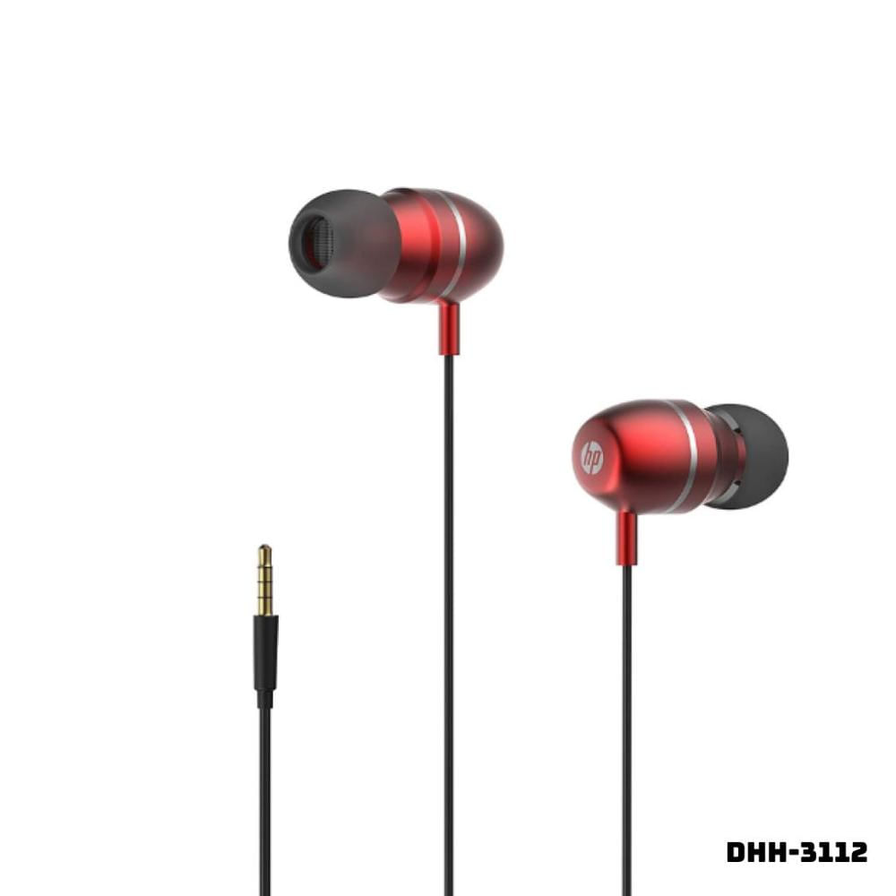 AUDIFONOS HP ALAMBRICOS DHH-3112 ROJO