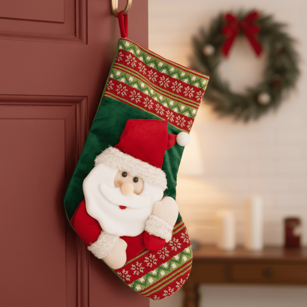 Bota de Navidad Santa 48cm Cuentos de Navidad Orange