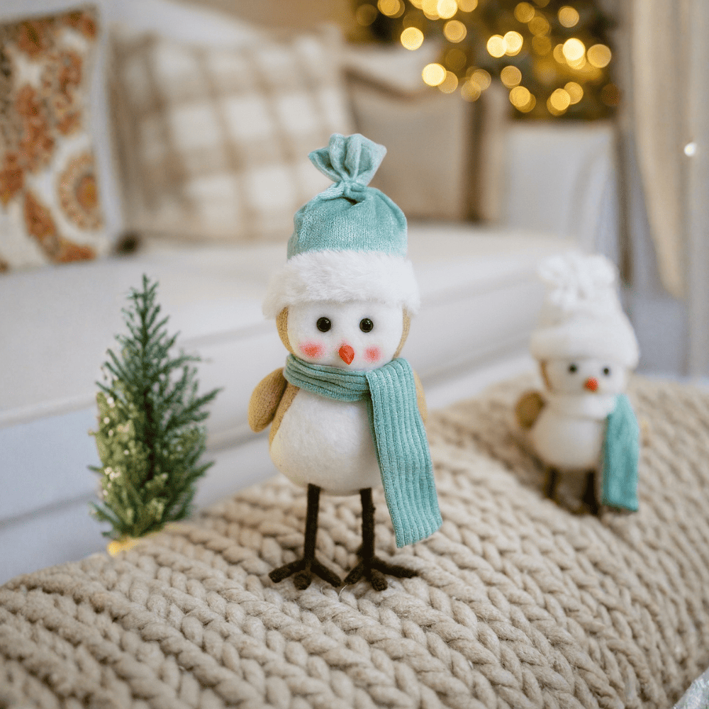 Pingüino Decorativo 12x18cm Cuentos del Bosque Orange