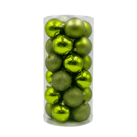 Set de 24 Bolas de Árbol 6cm Verde Orange