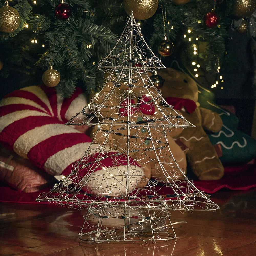 Adorno Árbol con Luz 40cm Cuentos del Bosque Orange
