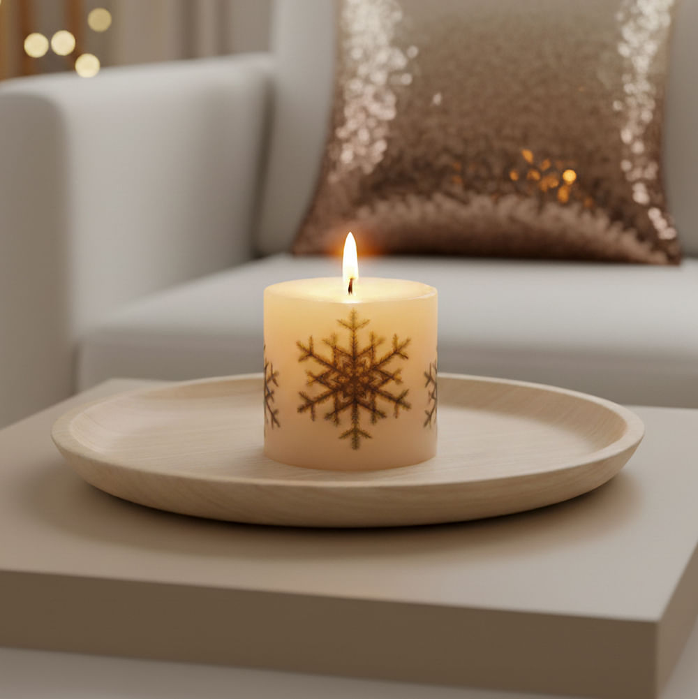 Vela Color Natural con aroma 12.5 Cm Navidad Orange