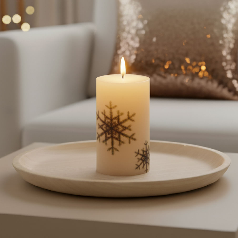 Vela Color Natural con aroma 7.5 Cm Navidad Orange