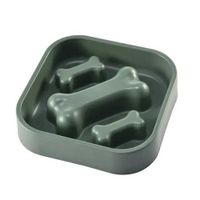 Plato de Alimentación Lenta Para Perro Verde