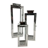 Farol De Metal Set Con 3 Unidades Hl1182 FLORIPASTORE