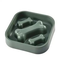 Plato para Perro Antiansiedad cuadrado Verde