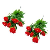 Set de 2 Bouquets De Crisantemo Con Follaje BG308006-RJ FLORIPASTORE