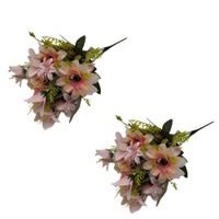 Pack de 2 Bouquets Margarita Y Lirio BG307034-ROS FLORIPASTORE