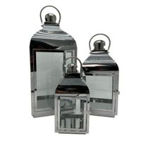 Farol De Metal Set Con 3 Unidades Hl1031 FLORIPASTORE