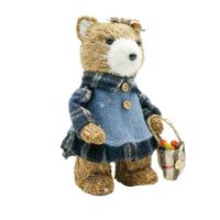 Oso con Ropa Azul Navideño de 22cm AB271 FLORIPASTORE