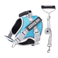 Pechera de Seguridad Reflectante Ajustable de Color Celeste Talla Xl